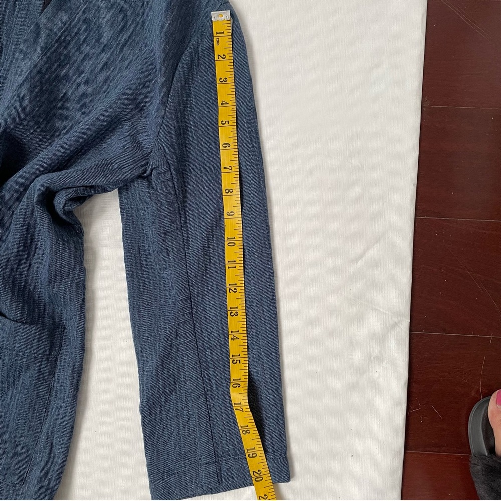 Eileen Fisher Cotton Linen Denim Jacket Size SP - Picture 7 of 7